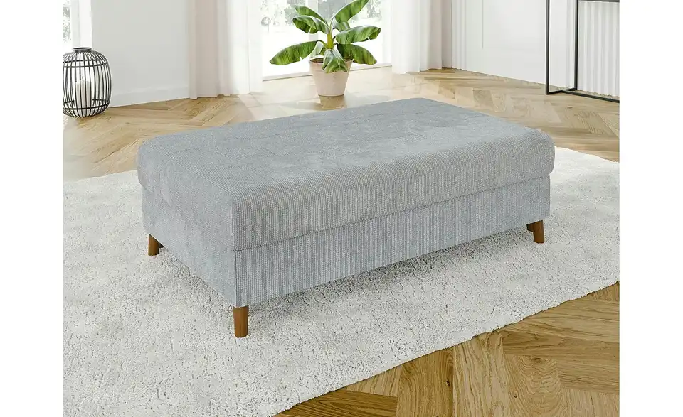 Ecksofa mit Hocker Trygve, in Wohnsituation