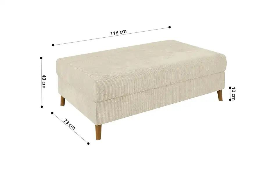 Ecksofa mit Hocker Trygve, Bild mit Text