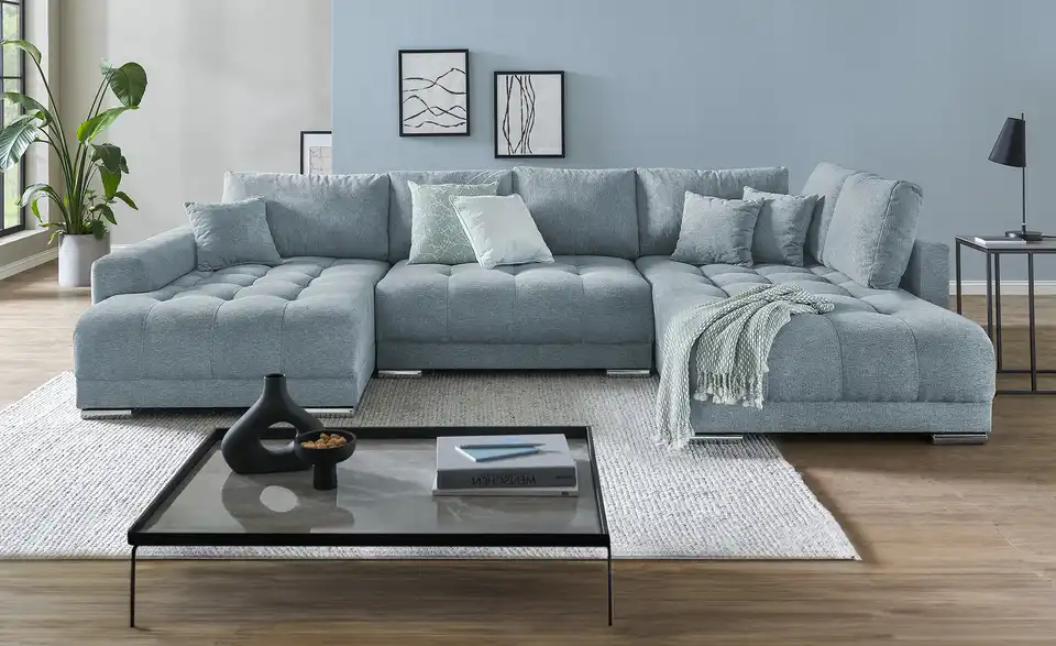 Wohnlandschaft Lemie mit Schlaffunktion, in Wohnsituation