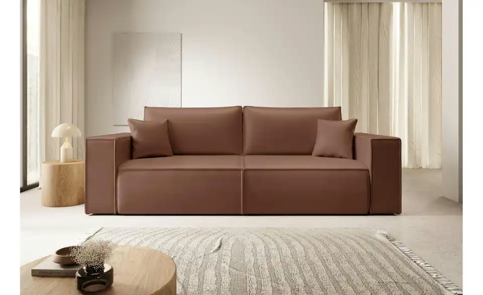 Selsey Schlafsofa Farese Cuero, in Wohnsituation