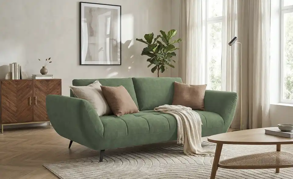 bobb Sofa 2 -sitzig Carly mit Sitztiefenverstellung, in Wohnsituation