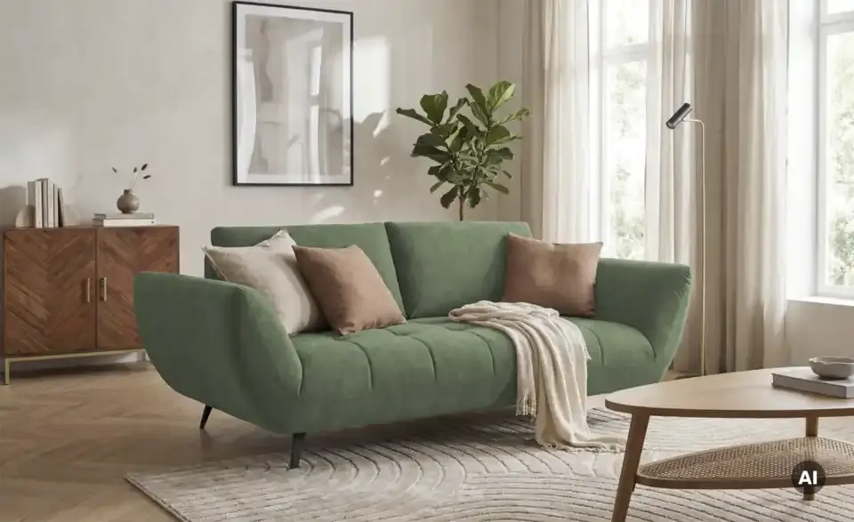 bobb Sofa 2 -sitzig Carly mit Sitztiefenverstellung, in Wohnsituation