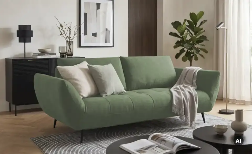 bobb Sofa 2,5 -sitzig Carly mit Sitztiefenverstellung, in Wohnsituation