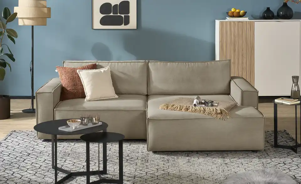 Ecksofa Capri mit Schlaffunktion, Frontansicht