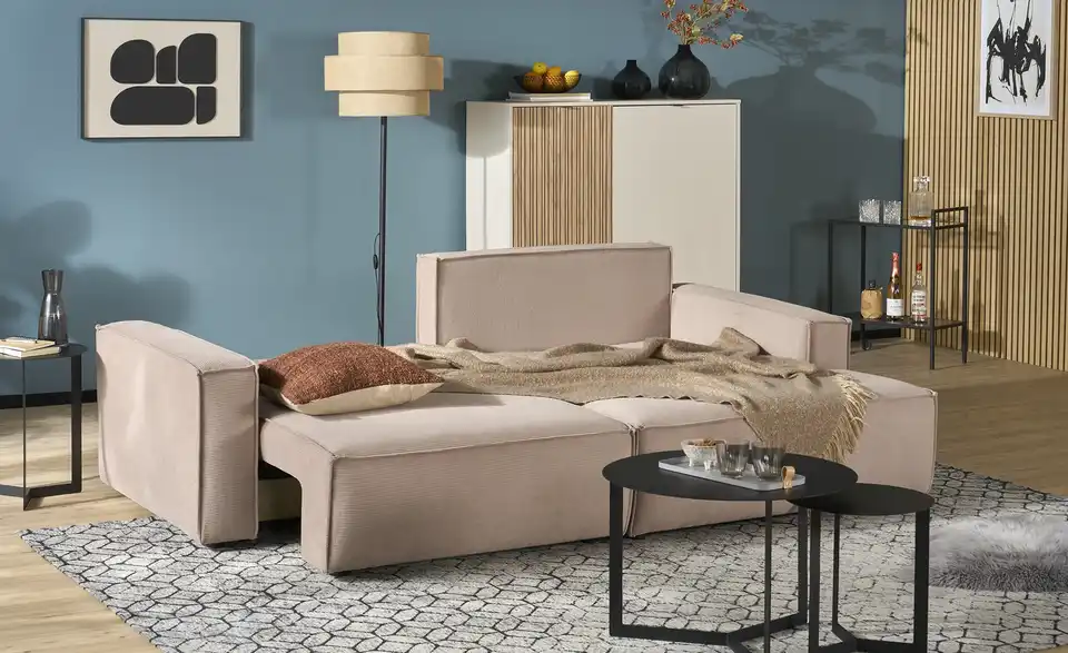 Ecksofa Capri mit Schlaffunktion, Funktionsansicht