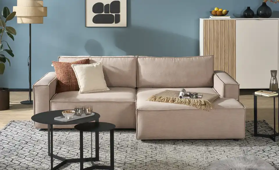 Ecksofa Capri mit Schlaffunktion, Frontansicht