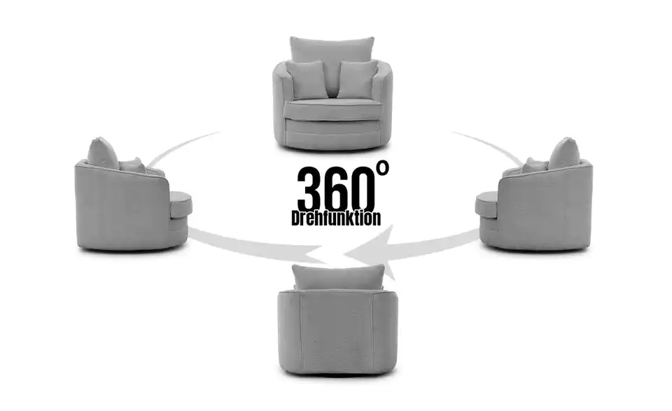 S-STYLE Drehsessel, Funktionsansicht