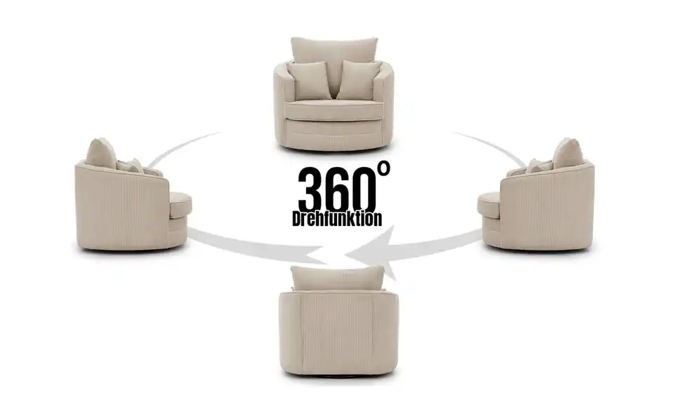 S-STYLE Drehsessel, Funktionsansicht