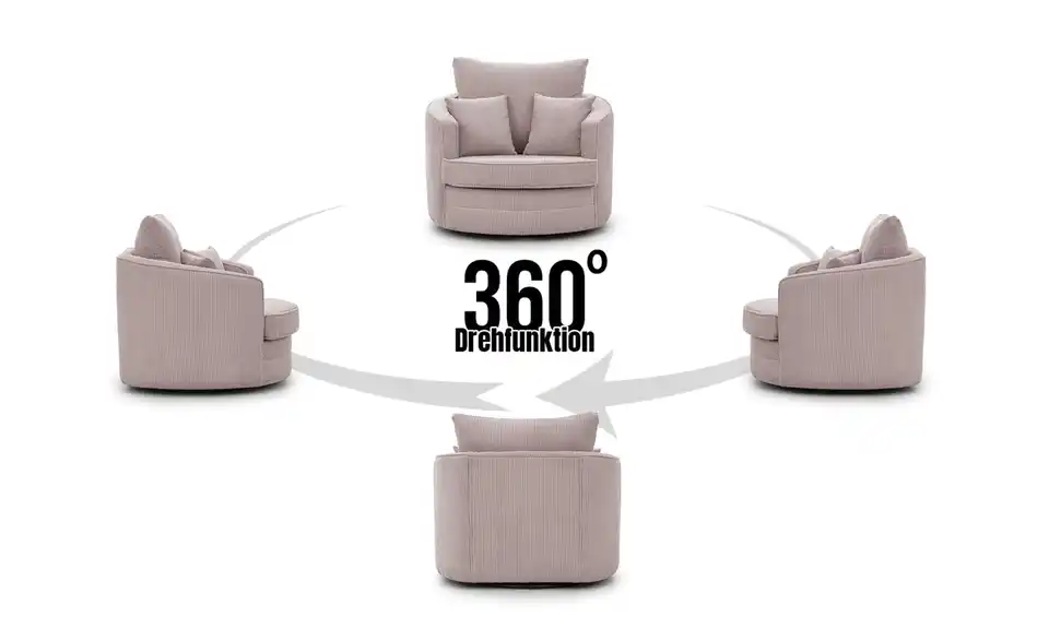 S-STYLE Drehsessel, Funktionsansicht