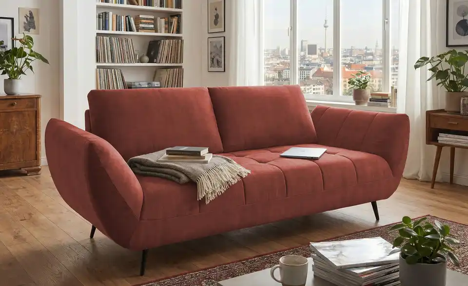 bobb Einzelsofa Carly mit Sitztiefenverstellung, in Wohnsituation