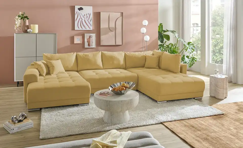 Wohnlandschaft Lemie mit Schlaffunktion, in Wohnsituation