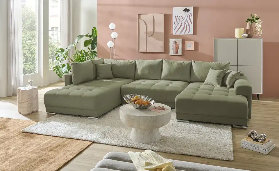 Wohnlandschaft Lemie mit Schlaffunktion, in Wohnsituation