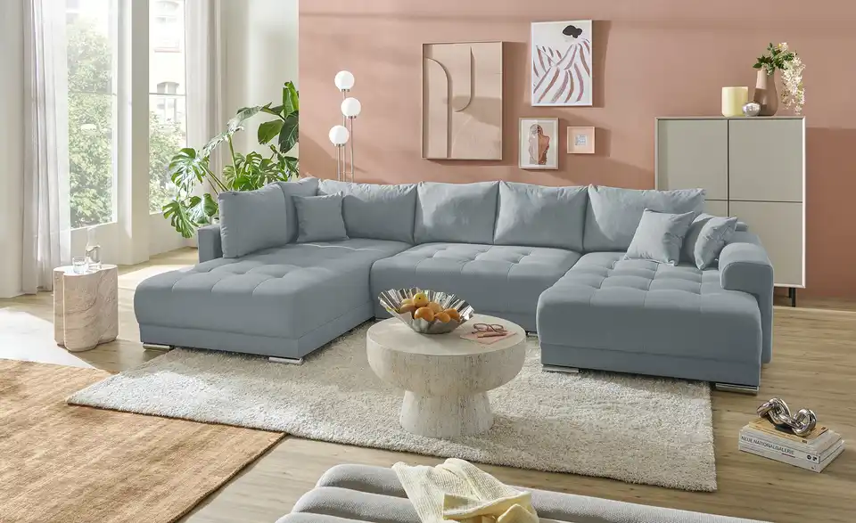 Wohnlandschaft Lemie mit Schlaffunktion, in Wohnsituation