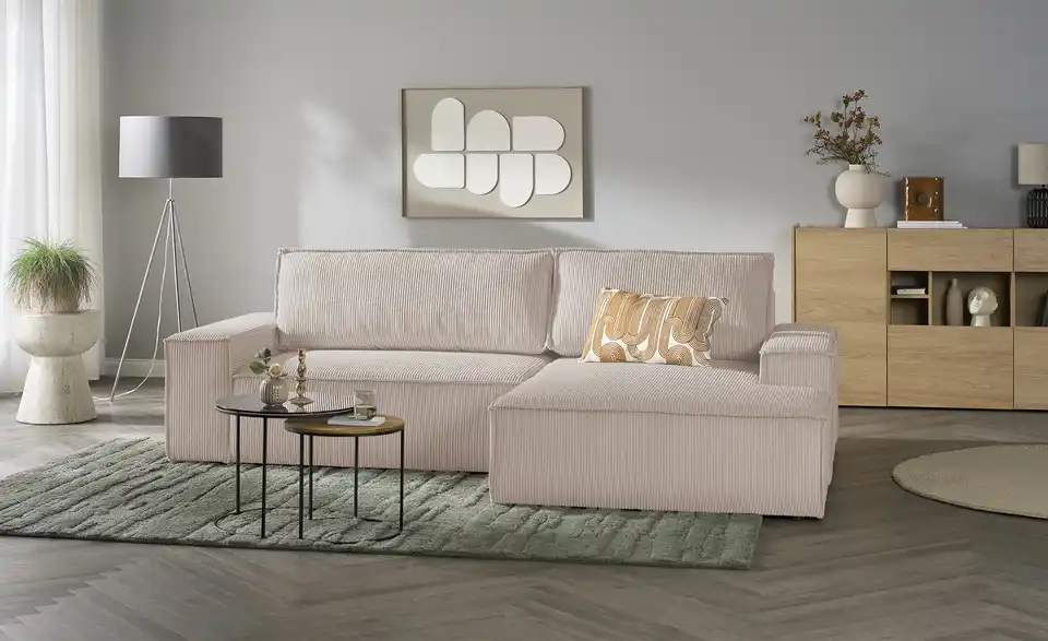 uno Ecksofa Fjord mit Schlaffunktion, in Wohnsituation