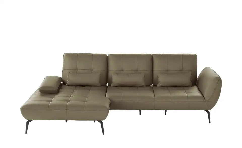 vito Ecksofa Ticona aus Leder, Frontansicht