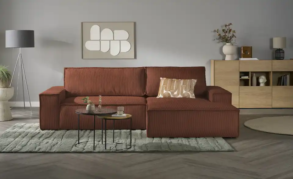 uno Ecksofa Fjord mit Schlaffunktion, Frontansicht
