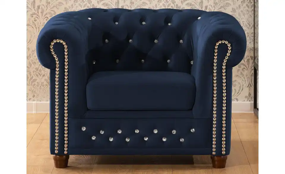 S-STYLE Chesterfield Sessel Cleo Blink, in Wohnsituation