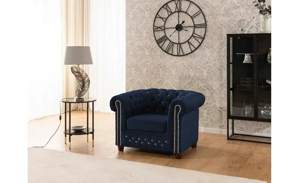 S-STYLE Chesterfield Sessel Cleo Blink, in Wohnsituation