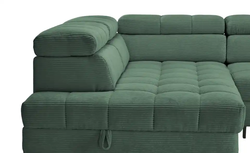 Ecksofa Arte mit verstellbaren Kopfstützen, Detailansicht