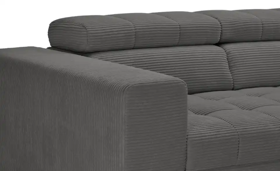Ecksofa Arte mit verstellbaren Kopfstützen, Detailansicht