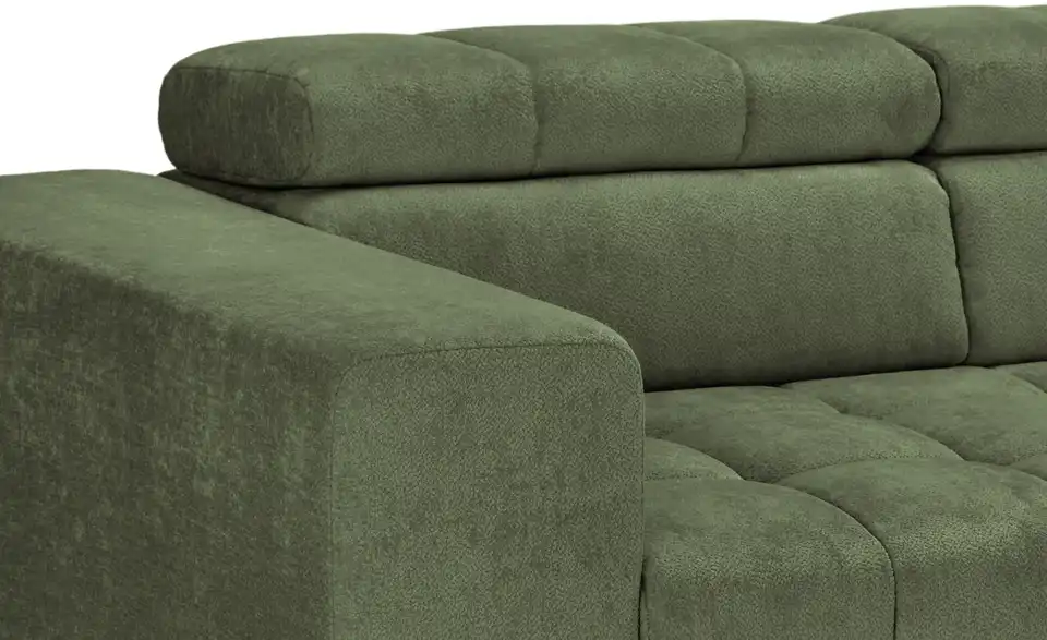 Ecksofa Arte mit verstellbaren Kopfstützen, Detailansicht