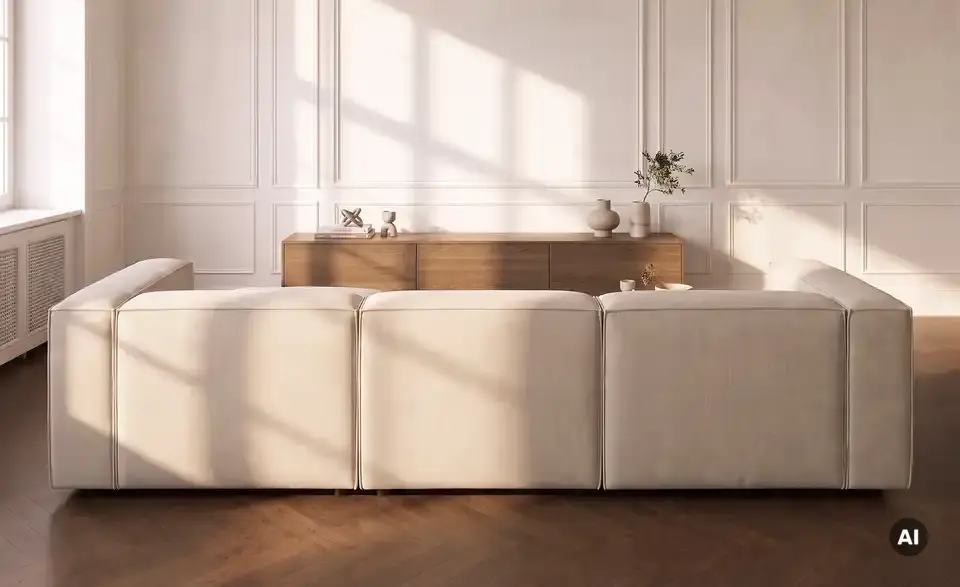 Big Sofa Sienna inklusive Hocker, Rückansicht