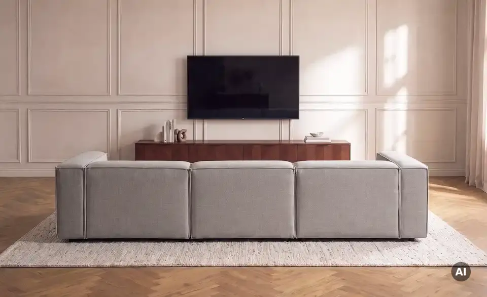 Big Sofa Sienna inklusive Hocker, Rückansicht