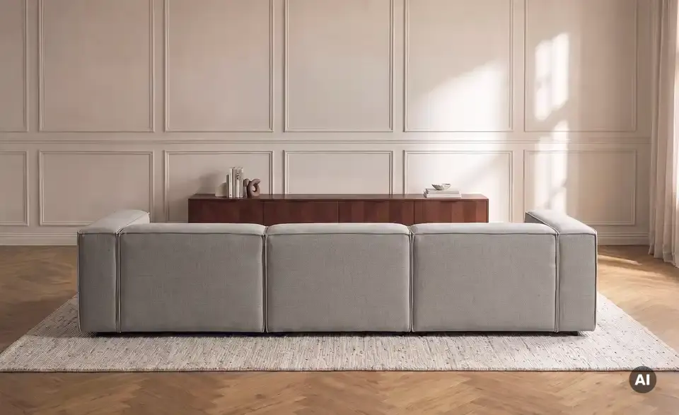 Big Sofa Sienna inklusive Hocker, Rückansicht