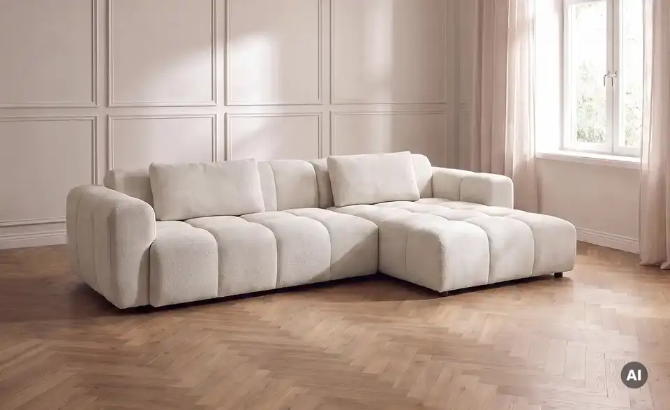 Ecksofa Freya, in Wohnsituation