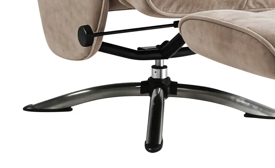 Relaxsessel Betsy grau - Stoff, Detailansicht