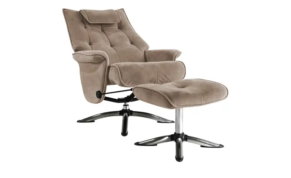 Relaxsessel Betsy grau - Stoff, Funktionsansicht