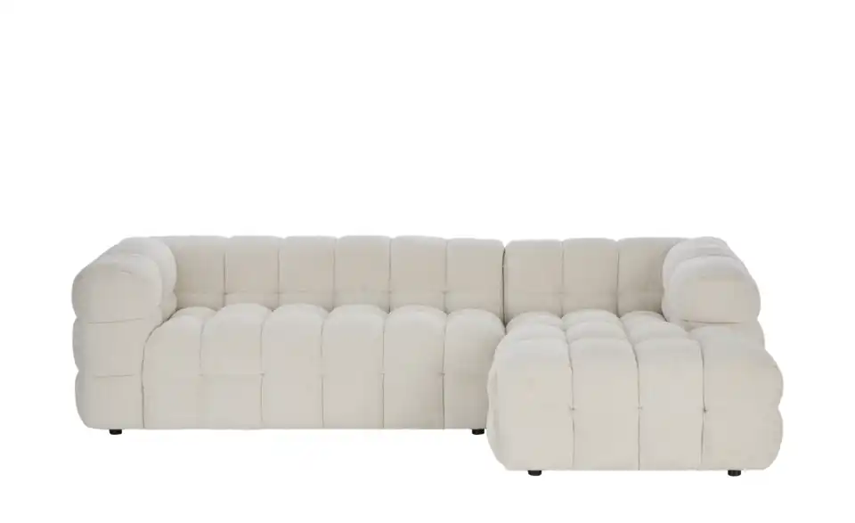 Ecksofa Vibana in moderner Bubble-Optik, Frontansicht