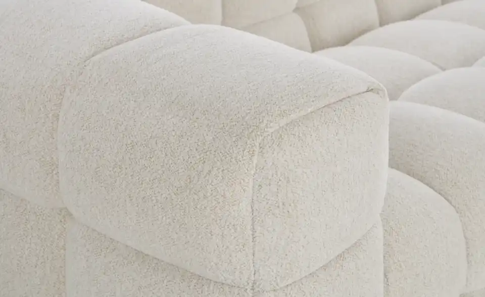 Ecksofa Vibana in moderner Bubble-Optik, Detailansicht