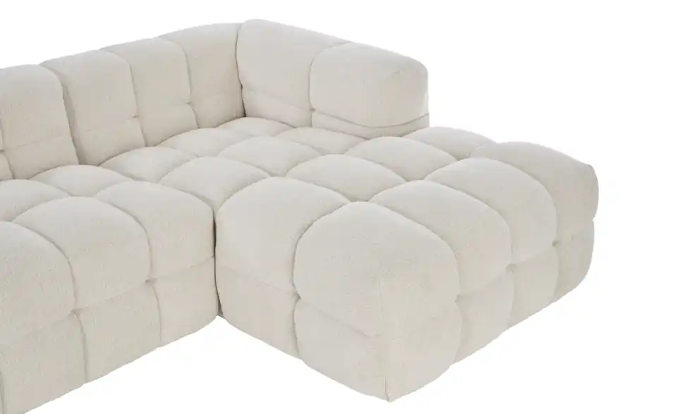 Ecksofa Vibana in moderner Bubble-Optik, Detailansicht