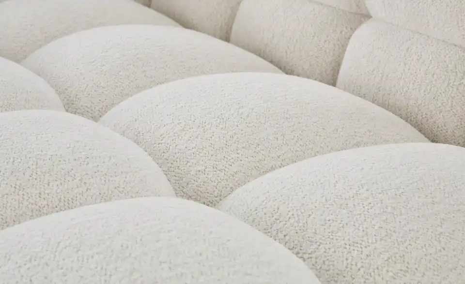 Ecksofa Vibana in moderner Bubble-Optik, Detailansicht