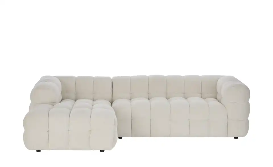 Ecksofa Vibana in moderner Bubble-Optik, Frontansicht