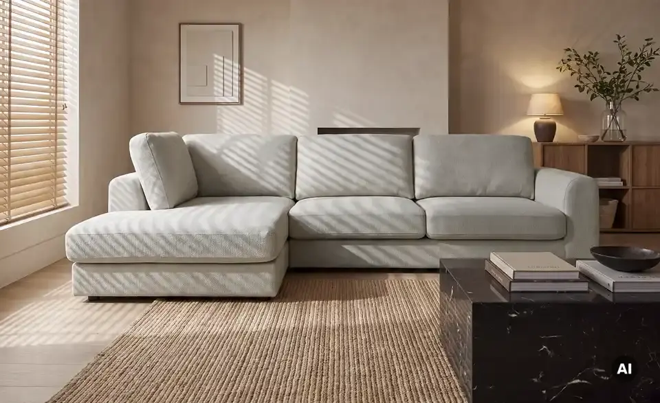 uno Ecksofa Elina, in Wohnsituation