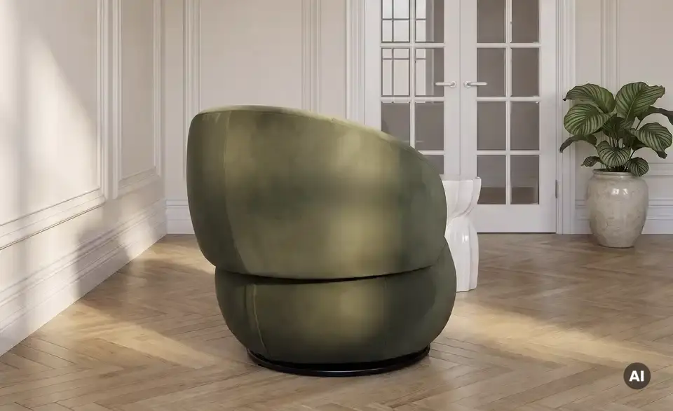 Drehsessel Tori, Rückansicht