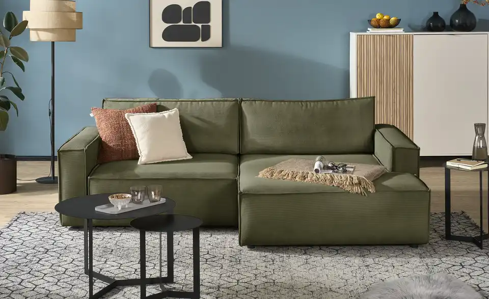 Ecksofa Capri mit Schlaffunktion, Frontansicht