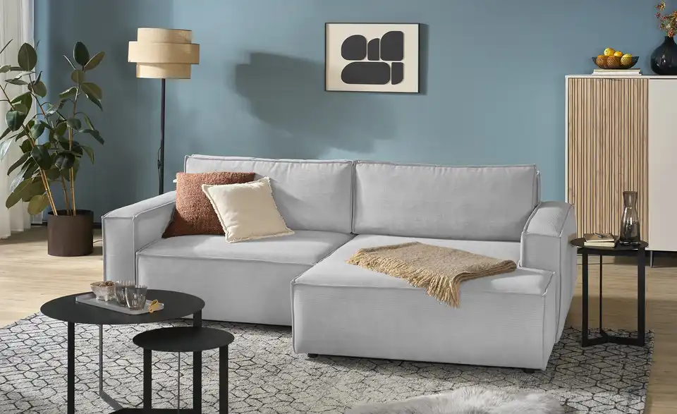 Ecksofa Capri mit Schlaffunktion, in Wohnsituation