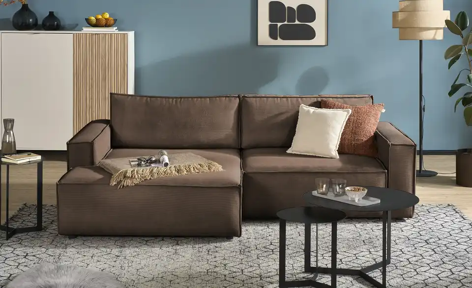 Ecksofa Capri mit Schlaffunktion, Frontansicht
