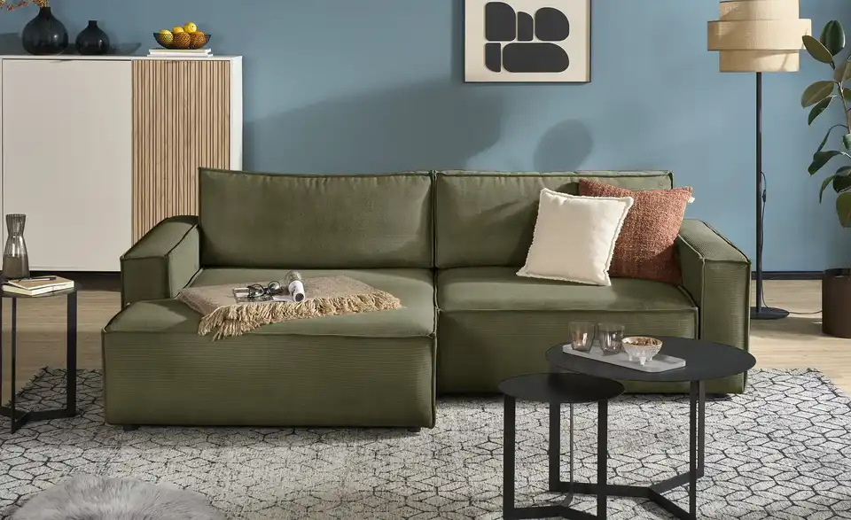 Ecksofa Capri mit Schlaffunktion, Frontansicht