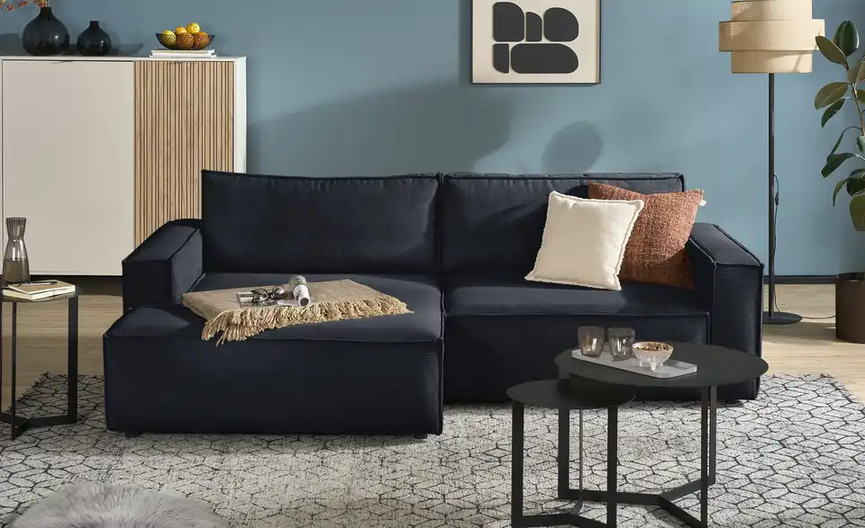 Ecksofa Capri mit Schlaffunktion, Frontansicht
