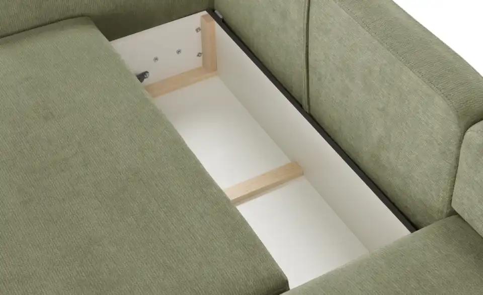 uno Ecksofa Mossa Mit Schlaffuktion, Detailansicht