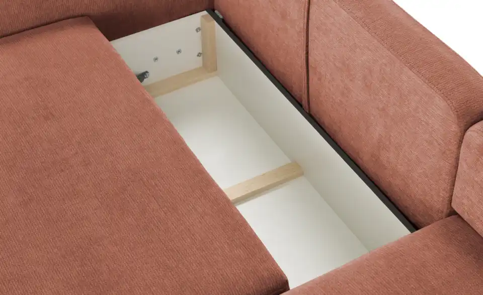 uno Ecksofa Mossa Mit Schlaffuktion, Detailansicht