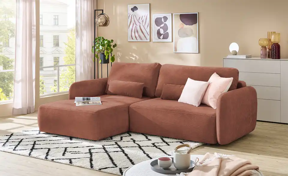 uno Ecksofa Mossa Mit Schlaffuktion, in Wohnsituation