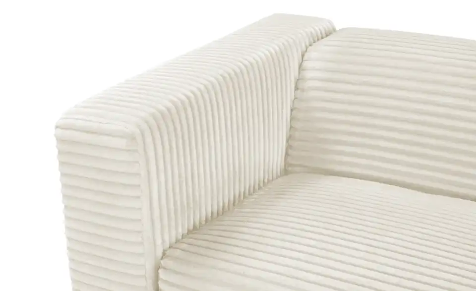 Ecksofa Prado im modernen Breitcord, Detailansicht