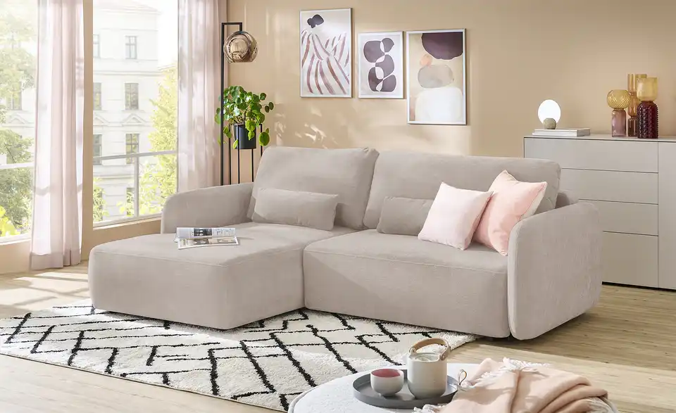 uno Ecksofa Mossa Mit Schlaffuktion, in Wohnsituation