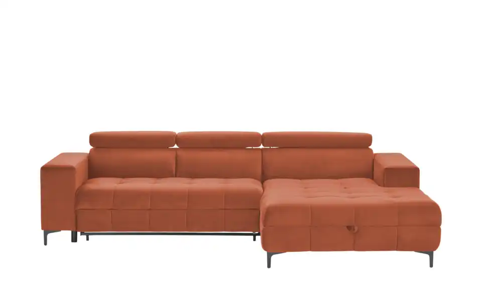 switch Ecksofa Caro aus Mikrofaser, Frontansicht