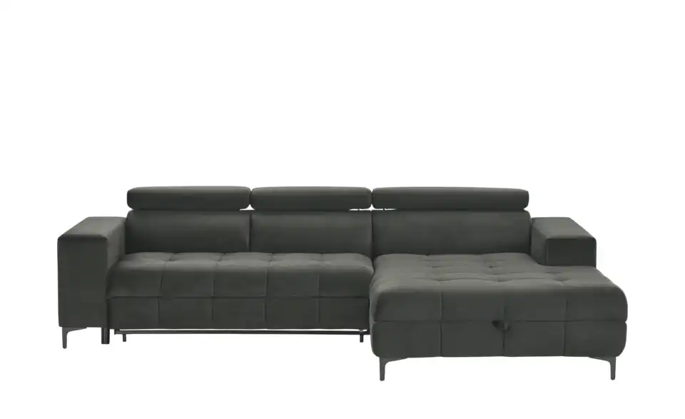 switch Ecksofa Caro aus Mikrofaser, Frontansicht